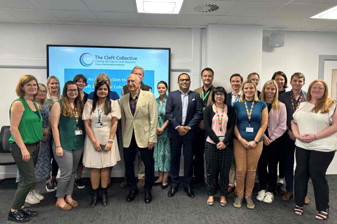 Cleft collective group photo at educational event in Australia for craniofacial professionals.
