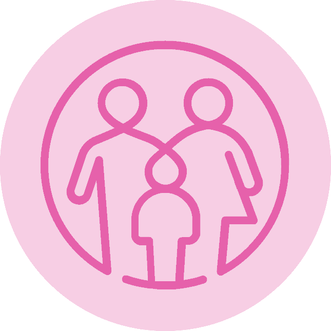 Craniofacial Australia logo with pink circle background for medical organisation.